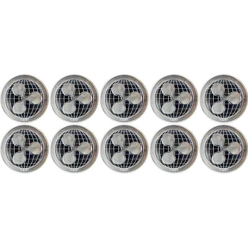 10x Ripple Collector's coins silver