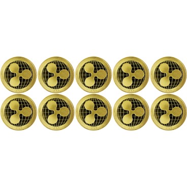 10x Ripple Collector's coins gold