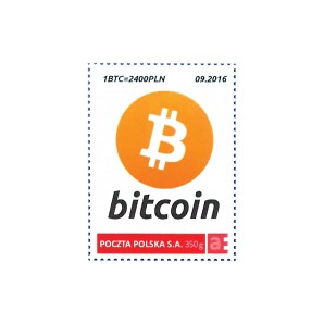 9x Bitcoin Stamp1 BTC 09/2016