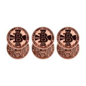 Zestaw monet Bitcoin Krzyż...