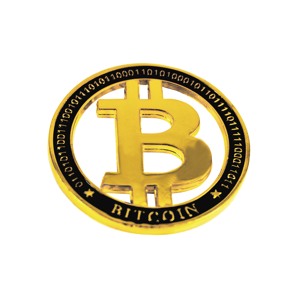 Bitcoin transparent Collector coin gold