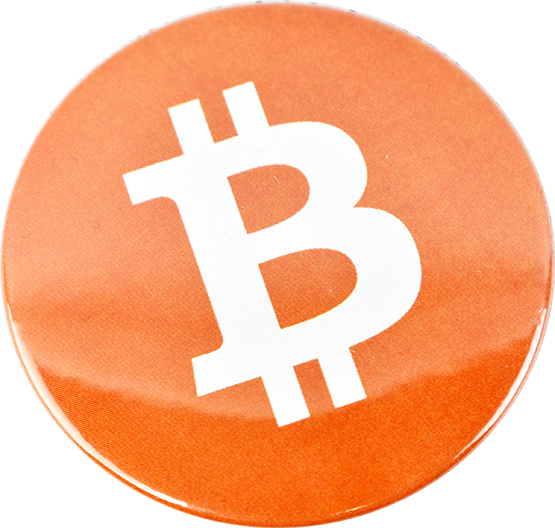 Przypinka aluminiowa Bitcoin