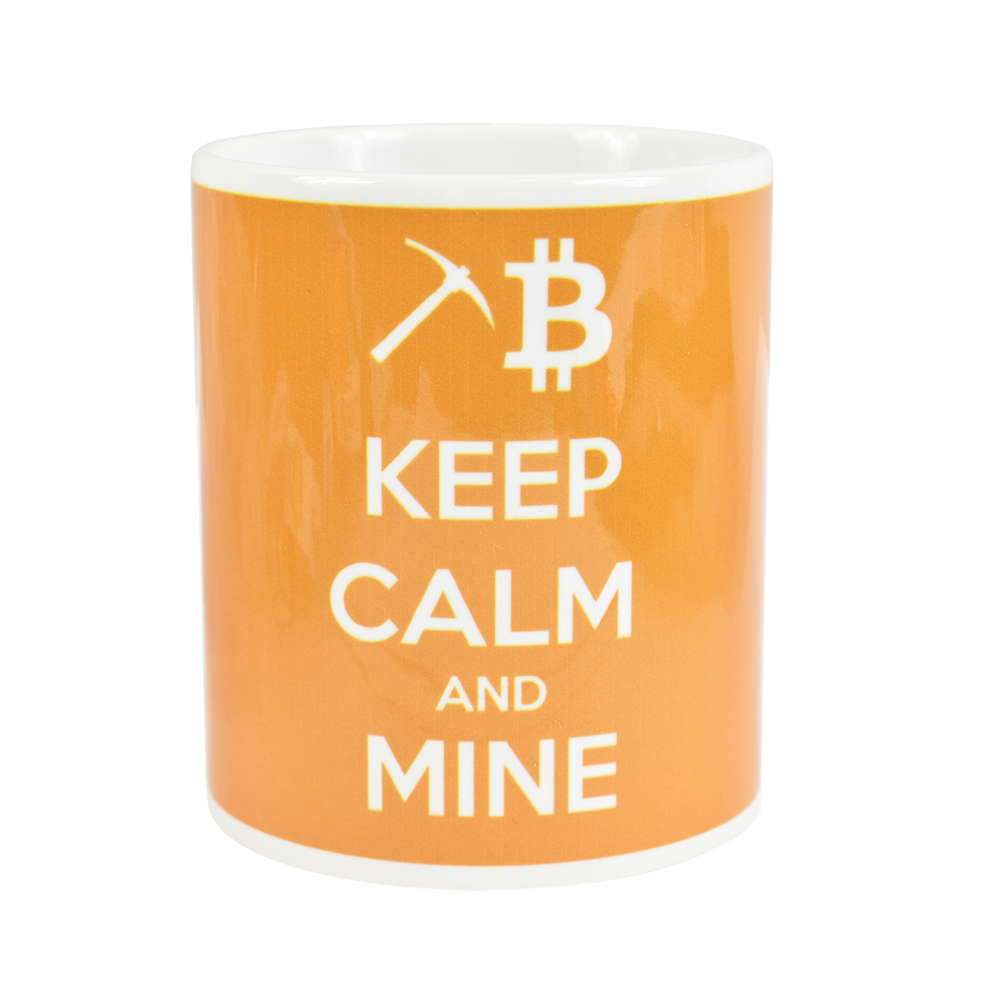 Kubek Bitcoin Keep calm and mine