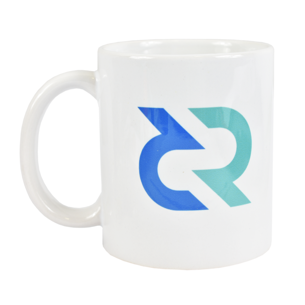Ceramic mug with Decred logo