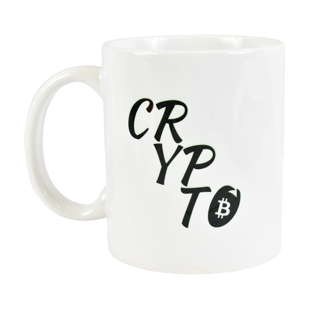Ceramic mug with Bitcoin Crypto logo