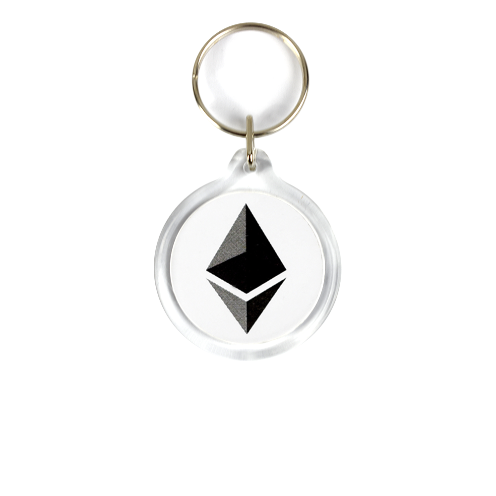 Ethereum acrylic keyring