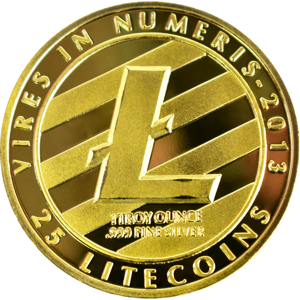Moneta kolekcjonerska Litecoin Złota Zestaw
