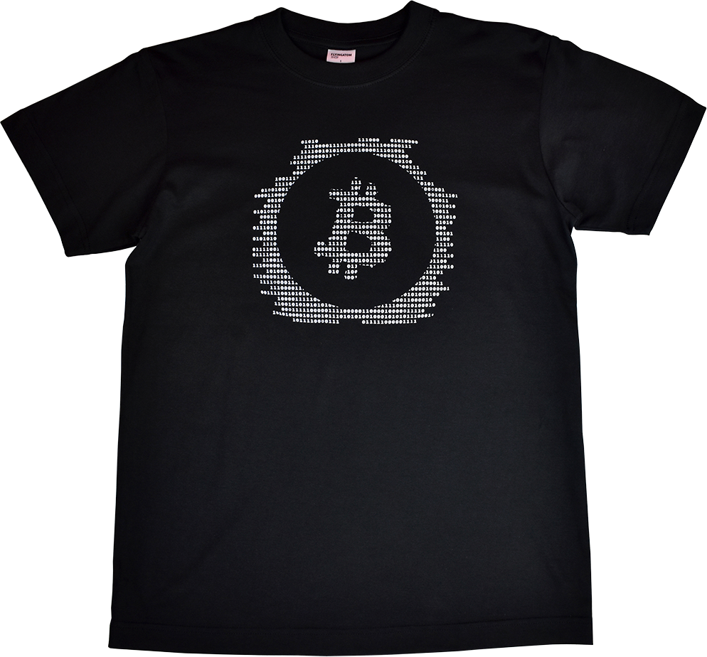 Koszulka Bitcoin Binary Bawełna