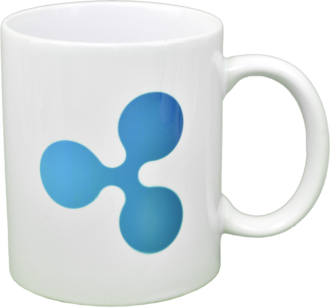 Ceramic mug with RIPPLE  logo