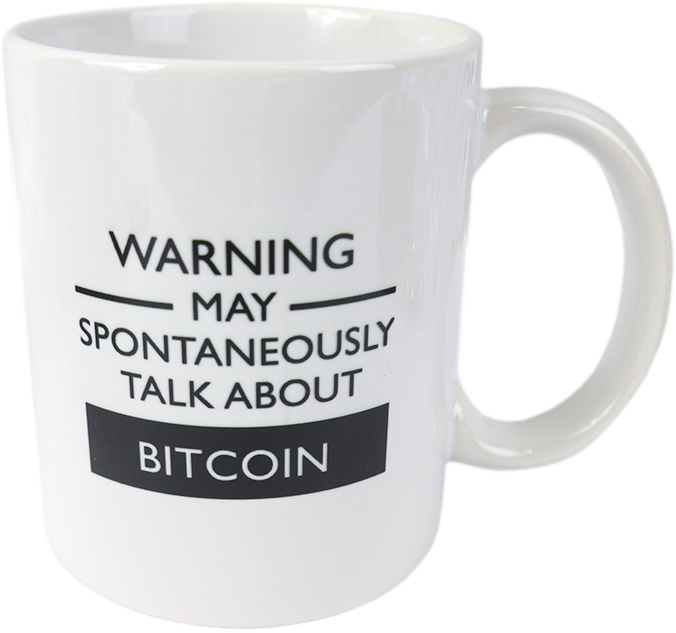 Kubek Bitcoin Warning