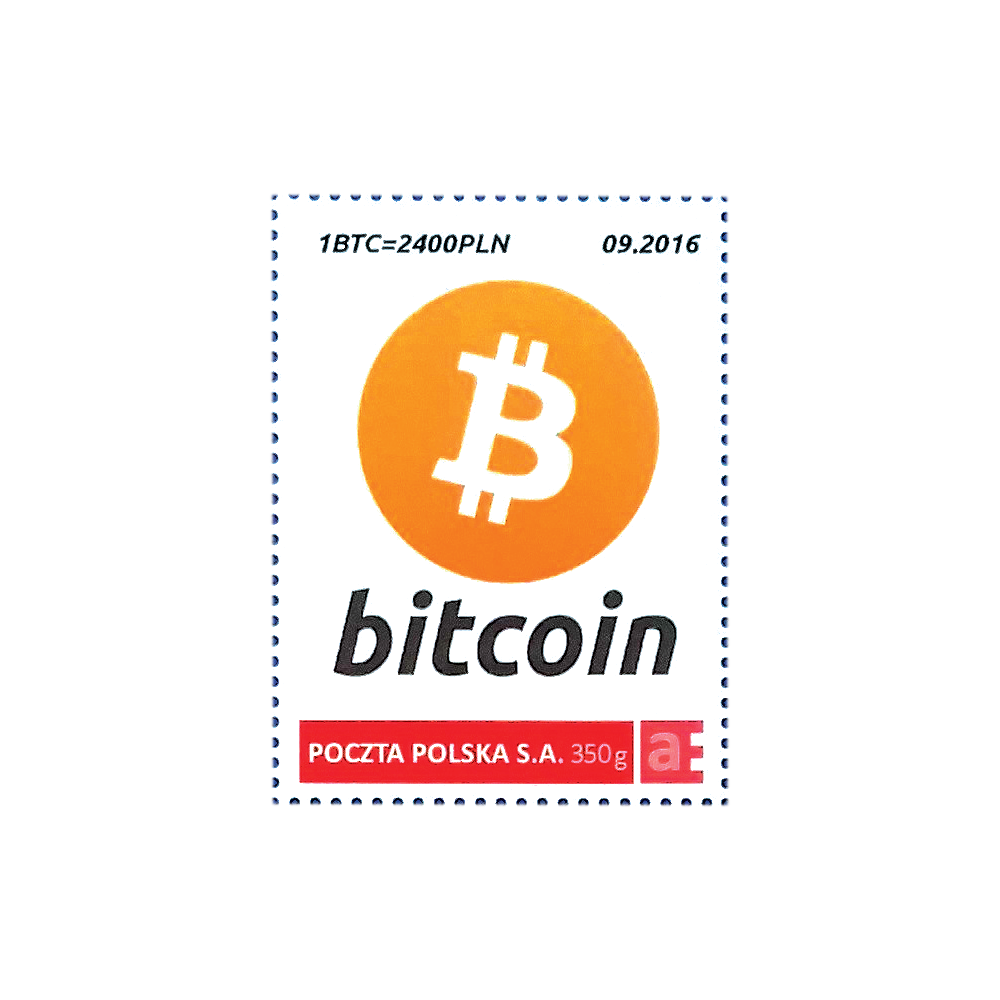 Znaczki pocztowe Bitcoin 09 / 2017